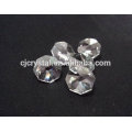 Crystal Glass with hole faceted octagon glass Beads